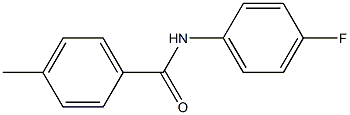 N-(4-氟苯基)-4-甲基苯甲酰胺, 5083-03-4, 结构式