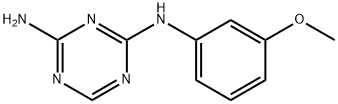 N-(3-甲氧苯基)-1,3,5-三嗪-2,4-二胺 结构式