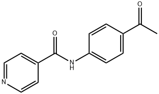 N-(4-乙酰基-苯基)-异烟酰胺 结构式