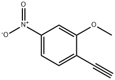 1-乙炔基-2-甲氧基-4-硝基苯 结构式