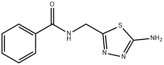 N-[(5-氨基-1,3,4-噻二唑-2-基)甲基]苯甲酰胺 结构式