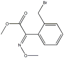 (E)-2-(2-溴甲基苯基)-2-甲氧亚胺基乙酸甲酯 结构式