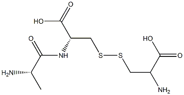 N,N′-ビス(L-アラニル)-L-シスチン 化学構造式