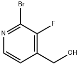 2-BroMo-3-fluoro-4-(hydroxyMethyl)pyridine Struktur