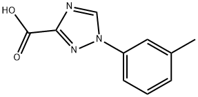 1-(M-甲苯基)-1,2,4-1H-三氮唑-3-羧酸 结构式