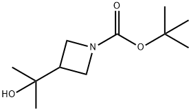 1-Boc-3-(1-hydroxy-1-Methylethyl)-azetidine Struktur
