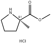 2-甲基-D-脯氨酸甲酯盐酸盐, 1286768-32-8, 结构式
