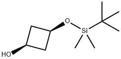 CIS-3-[[(1,1-ジメチルエチル)ジメチルシリル]オキシ]シクロブタノール 化学構造式