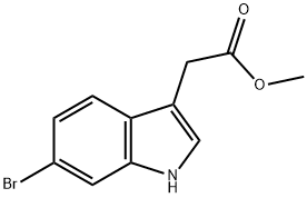 6-Bromo-1H-indole-3-acetic acid methyl ester Struktur