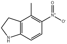 4-甲基-2,3-二氢-5-硝基吲哚, 165250-68-0, 结构式