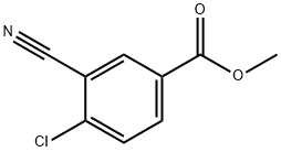 3-腈基-4-氯苯甲酸甲酯 结构式