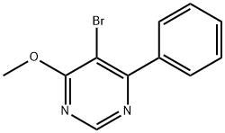 5-溴-4-甲氧基-6-苯基嘧啶, 5076-79-9, 结构式