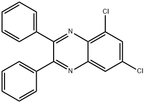 5,7-二氯-2,3-二苯基喹喔啉 结构式