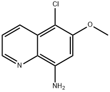 5-氯-6-甲氧基喹啉-8-胺 结构式
