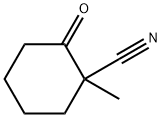1-甲基-2-氧环己烷腈, 5670-51-9, 结构式