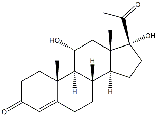 11A.17A-二羟基黄体酮, 603-98-5, 结构式