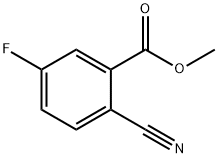 2-氰基-5-氟苯甲酸甲酯 结构式