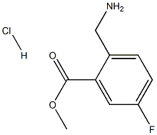Methyl 2-(aMinoMethyl)-5-fluorobenzoate hydrochloride 结构式