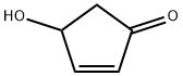 4-ヒドロキシシクロペント-2-エノン 化学構造式