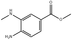 4-氨基-3-甲氨基苯甲酸甲酯 结构式