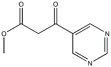 3-氧代-3-(嘧啶-5-基)丙酸甲酯 结构式