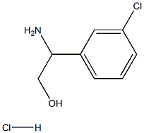 (S)-2-氨基-2-(3-氯苯基)乙醇盐酸盐 结构式