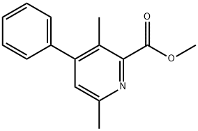 3,6-二甲基-4-苯基吡啶甲酸甲酯 结构式