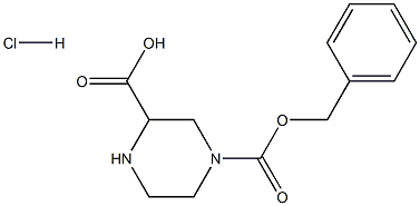 4-((Benzyloxy)carbonyl)piperazine-2-carboxylic acid hydrochloride 结构式