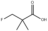 3-氟-2,2-二甲基-丙酸 结构式