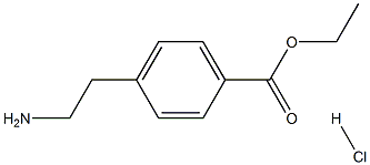 乙基4-(2-氨基乙基)苯甲酸酯盐酸盐 结构式