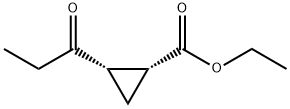 顺式-2-(1-氧代丙基)环丙烷羧酸乙酯 结构式