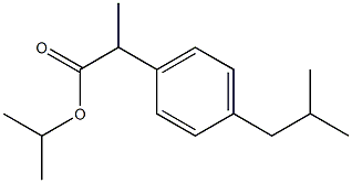 布洛芬异丙酯, 64622-17-9, 结构式