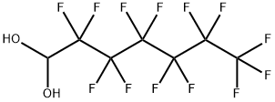 2,2,3,3,4,4,5,5,6,6,7,7,7-十三氟-1,1-庚二醇 结构式