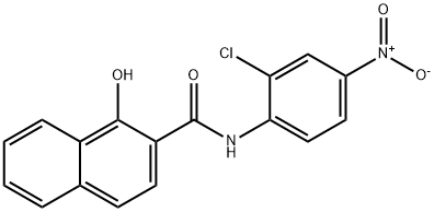 2'-CHLORO-1-HYDROXY-4'-NITRO-2-NAPHTHANILIDE 结构式