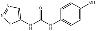 N-4-Hydroxyphenyl-N'-1,2,3-thiadiazol-5-ylurea 结构式