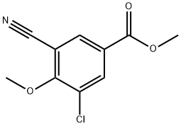 3-氯-5-氰基-4-甲氧基苯甲酸甲酯, 65841-11-4, 结构式