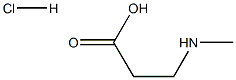 N-甲基-BETA-丙氨酸盐酸盐, 65845-56-9, 结构式