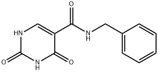 N-苄基-2,4-二氧代-1H-嘧啶-5-甲酰胺 结构式
