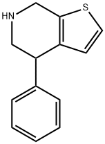 4-苯基-4,5,6,7-四氢噻吩并[2,3-C]吡啶 结构式