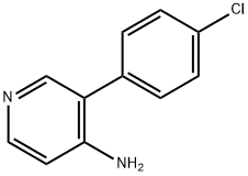 3-(4-氯苯基)吡啶-4-胺 结构式