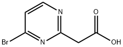 2-(4-溴嘧啶-2-基)乙酸, 66621-83-8, 结构式