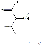 N-甲基-L-异亮氨酸盐酸盐 结构式
