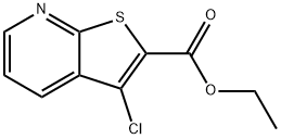3-氯噻吩并[2,3-B]吡啶-2-羧酸乙酯, 66869-77-0, 结构式