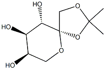 1,2-O-异亚丙基-BETA-D-吡喃果糖 结构式