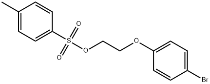 2-(4-溴苯氧基)乙基 4-甲基苯磺酸酯 结构式