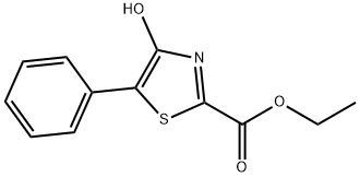 4-羟基-5-苯基噻唑-2-甲酸乙酯, 67431-24-7, 结构式