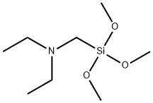(二乙胺基甲基)三甲氧基硅烷 结构式