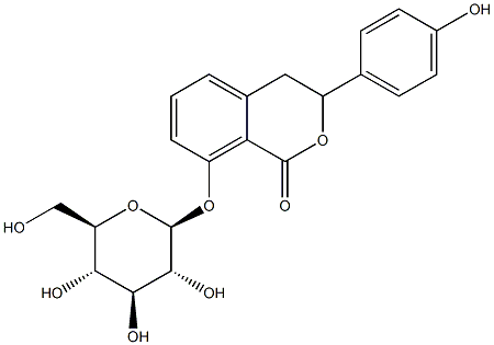 绣球酚 8-O-葡萄糖甙, 67600-94-6, 结构式