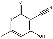 2,4-二羟基-6-甲基烟酸腈 结构式