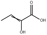 2-羟基丁-2-烯酸 结构式